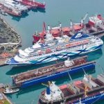 קראון איריס של מנו ספנות חוזרת לחיפה לאחר עבודות שדרוג