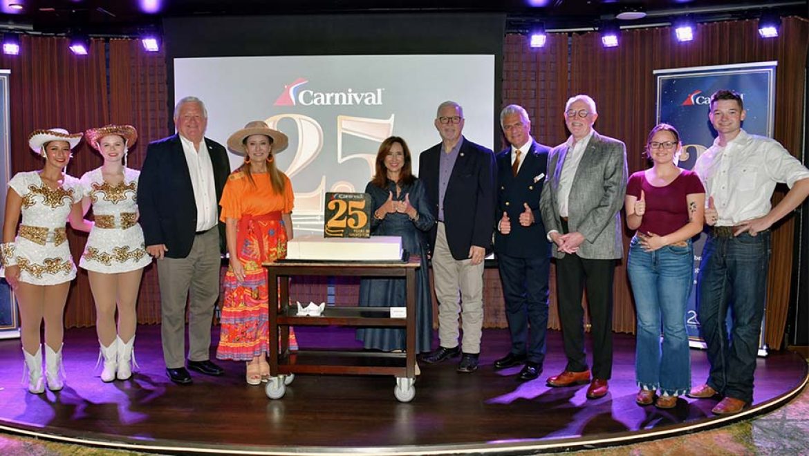 Carnival Jubilee חוגגת 25 שנות הפלגה מגלווסטון