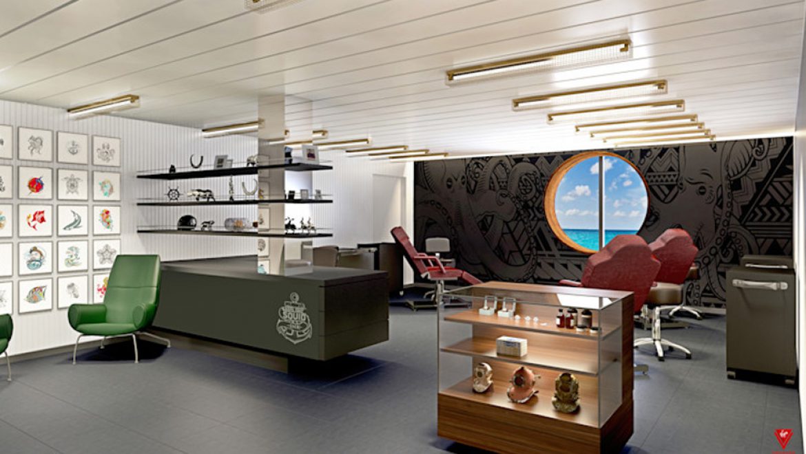 השיגעון הבא: סטודיו לקעקועים ראשון באניית קרוזים