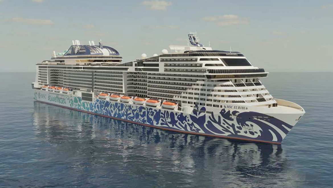 חברת MSC Cruises חושפת את עיצוב גוף האונייה MSC Euribia