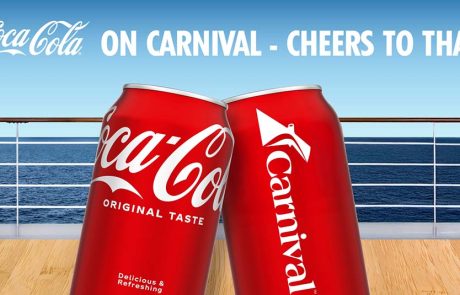 מוצרי קוקה קולה זמינים כעת ב- 14 אוניות קרניבל קרוז ליין
