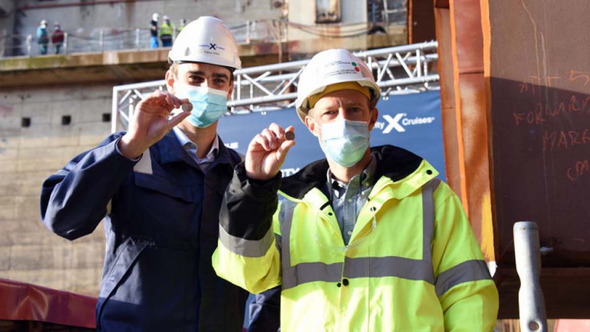 טקס הטמעת המטבעות ב- Celebrity Beyond של סלבריטי קרוזס