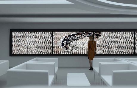 יצירת אמנות אינטראקטיבית של דומיניק האריס תוצב בנורוויג’ן ויוה