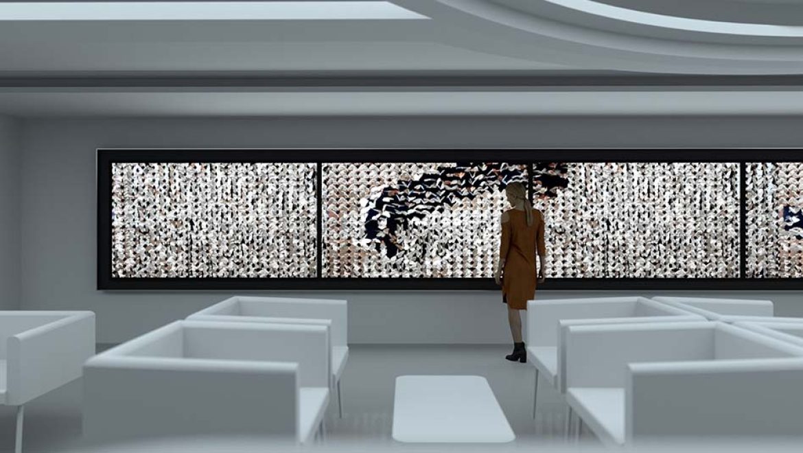יצירת אמנות אינטראקטיבית של דומיניק האריס תוצב בנורוויג’ן ויוה