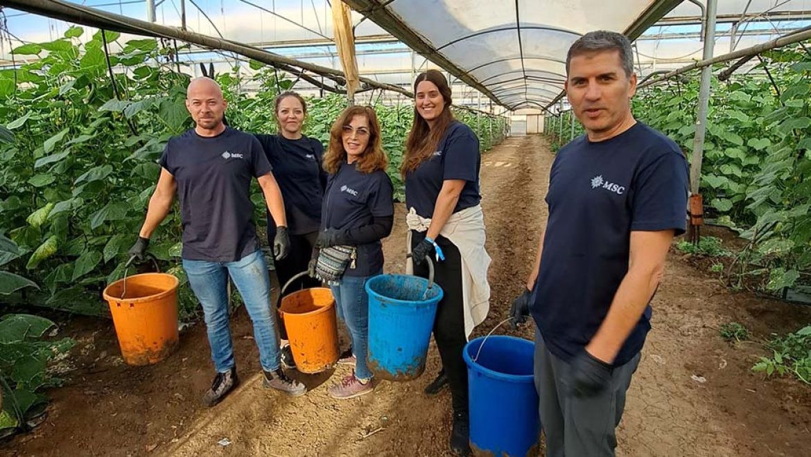 צוות חברת MSC Cruises ישראל לוקח חלק במאמץ הלאומי