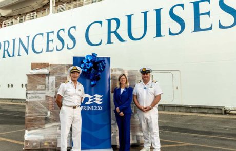 Caribbean Princess הגיעה לראשונה אי פעם לפורט קנברל