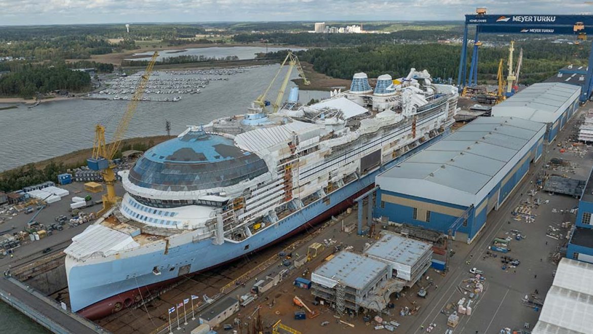 Star of the Seas: ציפה ראשונה במספנת מאייר טורקו, פינלנד