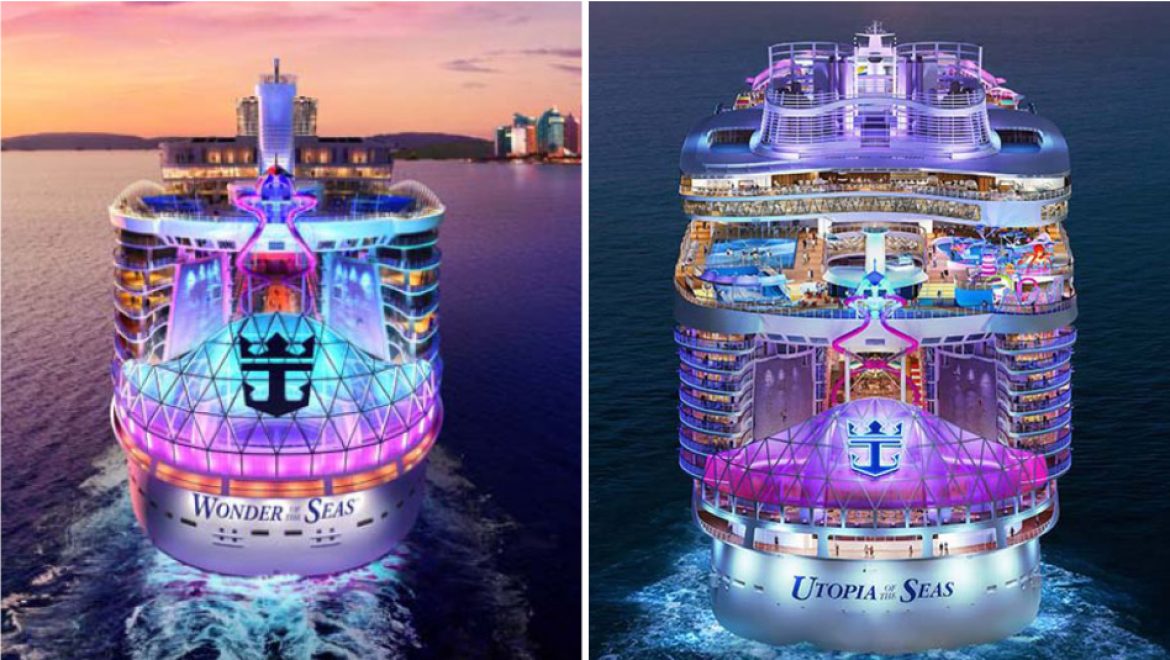 דומות אבל שונות: Utopia of the Seas ו- Wonder of the Seas